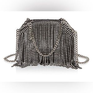 STELLA MCCARTNEY - Fringe Crystal Mini Chain Shoulder Bag